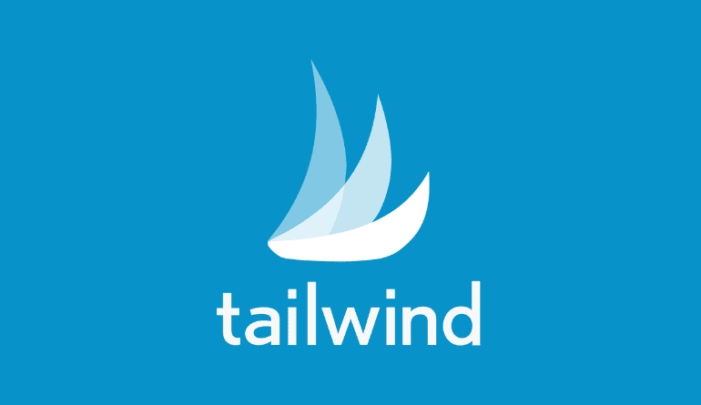 Logo of Tailwind featuring a stylized white sailboat with three blue sails on a blue background, with the word "tailwind" written in lowercase white letters below—introducing Tailwind Communities.