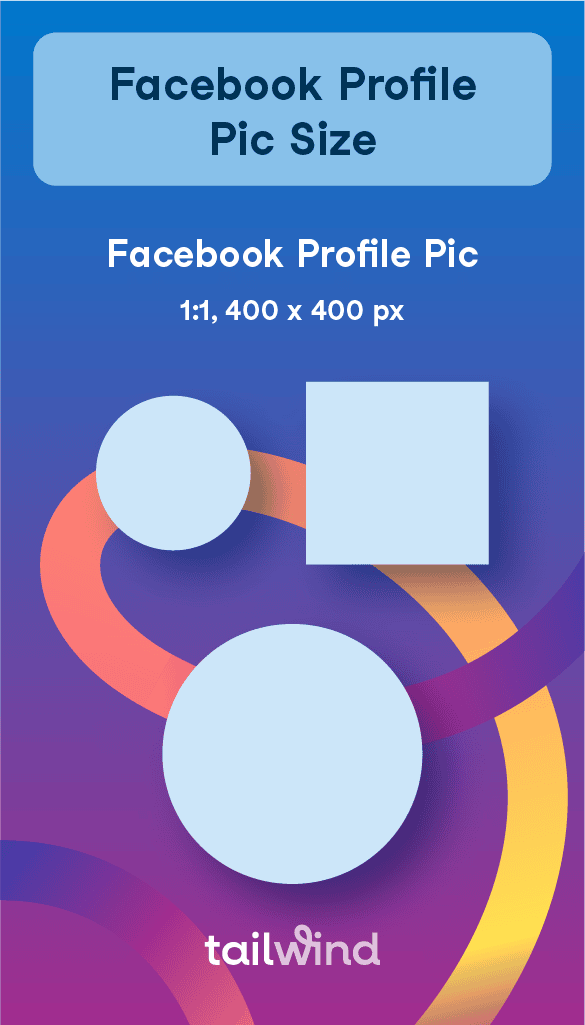 Graphic of specifications for Facebook Profile Pic Size